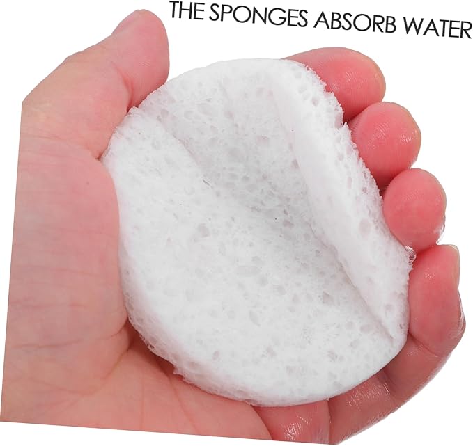 Toyvian 10pcs Unbleached Sea Sponges for Crabs Humidity Control Pads for Safe Hydration Tanks for Reptiles and Lightweight Storage