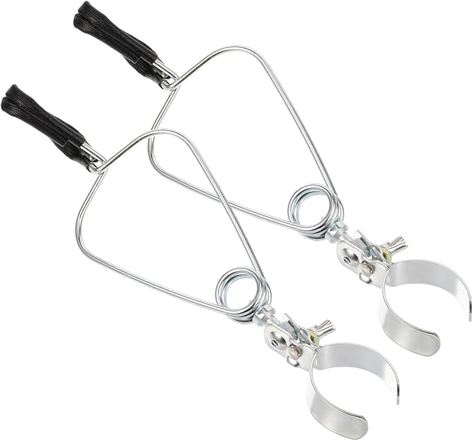 Toddmomy 4pcs Adjustable Reptile Light Clamp Holder Flexible Dome Lamp Fixture for Heating Light Installation Aquariums and Terrariums Easy to Install High Durability for Reptile Pets