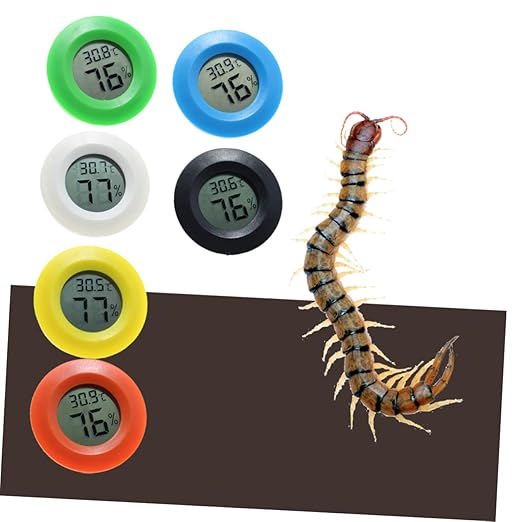 Happyyami Indoor Thermometer Humidity Digital for Home Office Reptile Terrarium Wall Mount