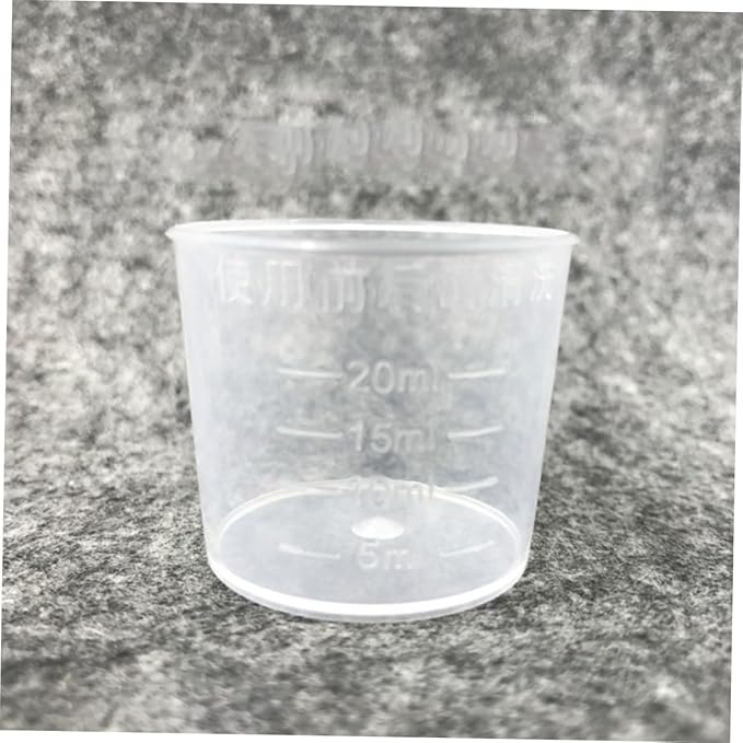 20ml Reptile Food Measuring Cups Set 30pcs Washable Scale Cups for Crawling Pets Practical Measuring Dishes for Lizards and Small Animals