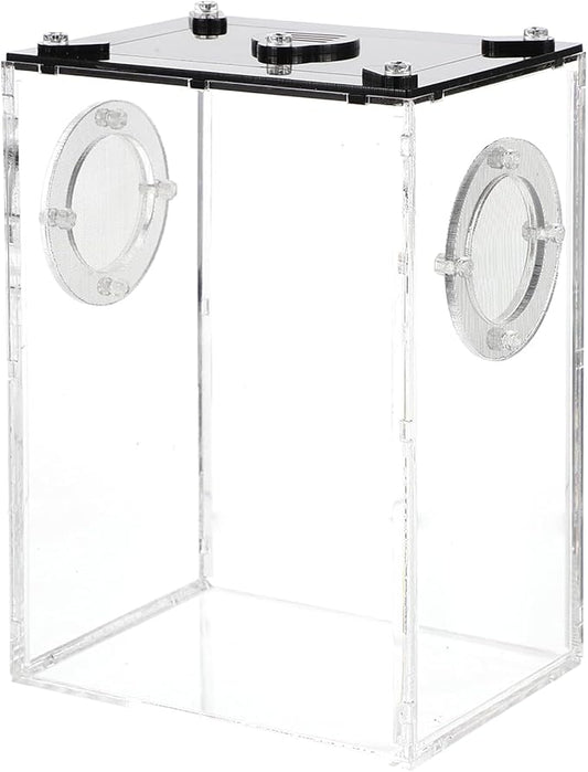 Mipcase Box Box Reptile Feeding Lizard Terrarium Reptile Tank Enclosure Jumping Spider Habitat Container Carrier Breeding Tanks Transparent Feeding Accessories Snake Cage