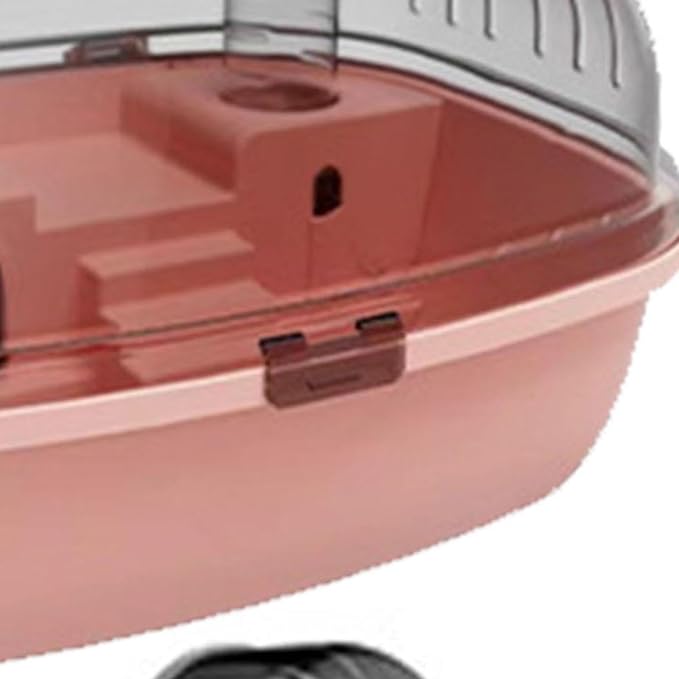 Deluxe Hamster Home with Clear Top and Easy Access, Pink