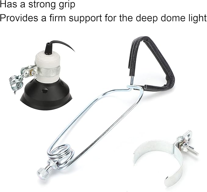 Reptile Lampshade Fixing Clip, Dome Clamp Lamp Holder for Light Stand in the Studio for Grow Lights for Indoor Plants