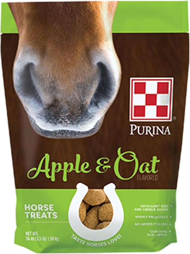 Purina Apple and Oat Flavored Horse Treats, 3.5 lbs (Pack of 2)