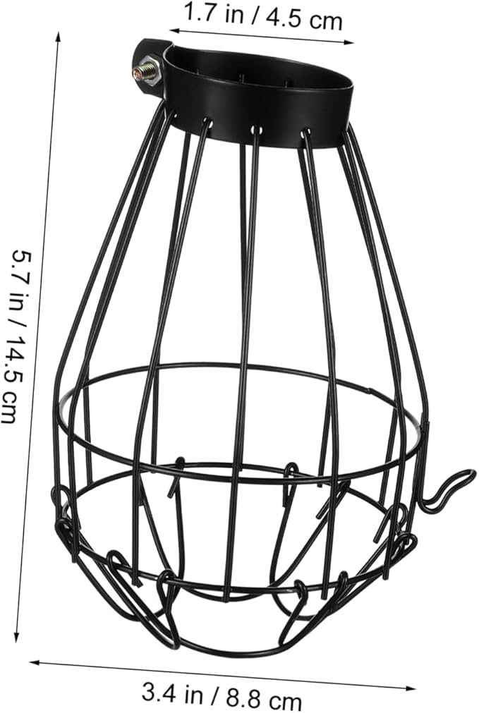 Happyyami Reptile Heat Lamp Cover Pet Cage Lampshade Shell Heat Lamp Cage for Reptiles