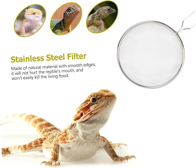 Rustproof Reptile Supplies Shovel Lightweight Mesh Sand Scoop for Litter Easy to Clean