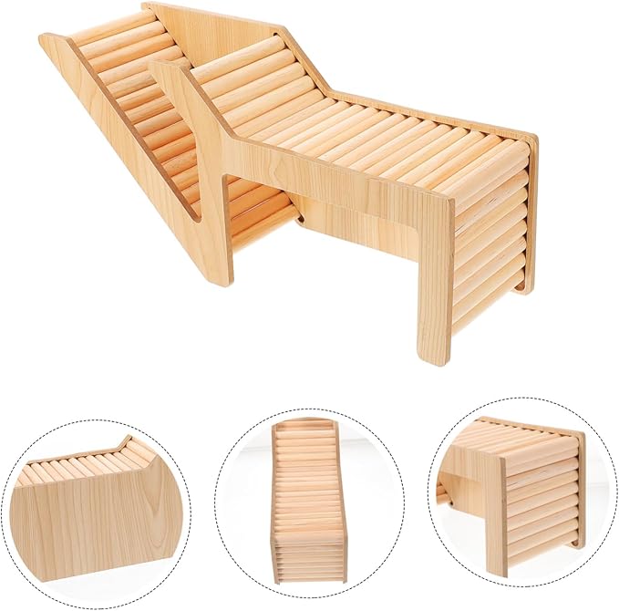 KESYOO Hamster Wooden Hideout Tunnel Durable Squirrel House for Guinea Pigs Multifunctional Pet Cage with Fine Structure for Endless Entertainment Small Animal Habitat