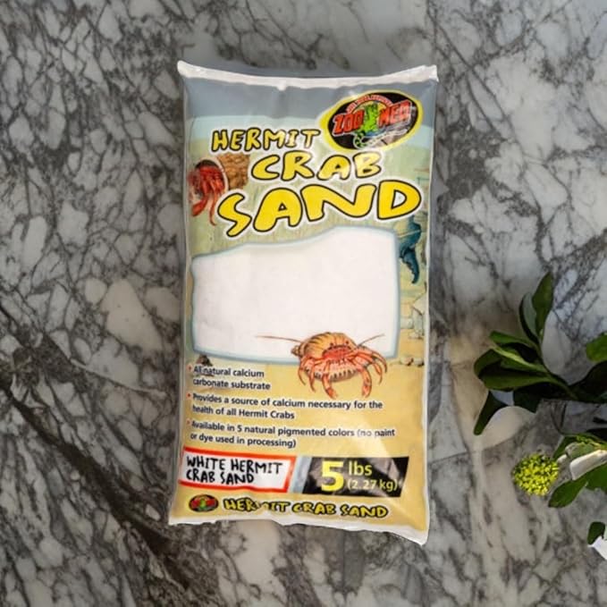 Zoo Med White Hermit Crab Sand 5 lbs - Pack of 2 (2 Items)