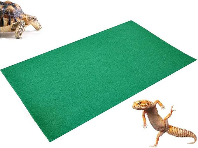 Tfwadmx 47.2" X 23.6" Reptile Carpet Large Mat Substrate Liner Bedding Reptile Supplies for Terrarium Lizards Snakes Bearded Dragon Gecko Chamelon Turtles Iguana