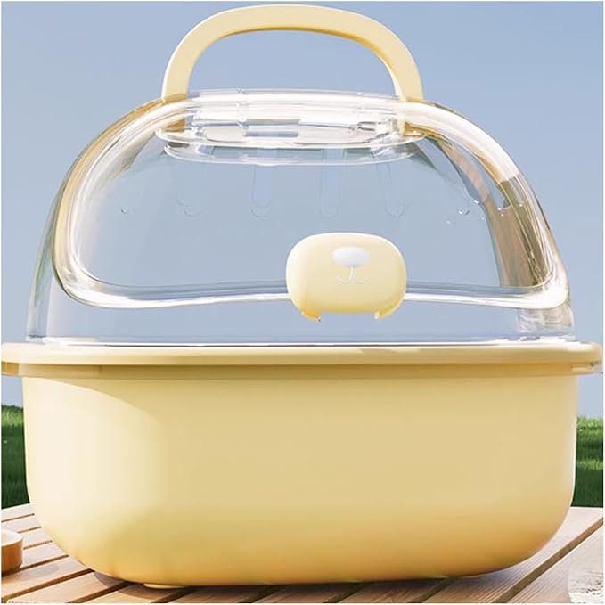 Birdcage Parrot Take-Out Cage Bird Special Portable Bird Cage Small Bird Bag Hand-held Mini Bird Cage(Yellow)