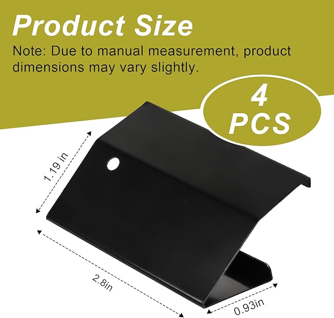 4 Pack Reptile Terrarium Covers Heavy Duty Screen Clips, Large 30 Gallon or Larger Reptile Aquarium Tank Lid Clips, Reptile Enclosure Lock, Provide Strong Extra Security