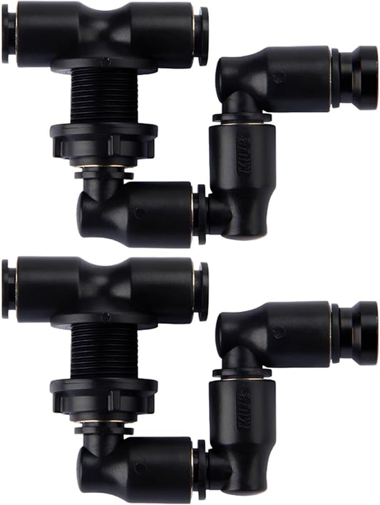 2 Pcs Misting System for Reptiles, Small Bone Nozzles, 0.55 in / 14 Mm, Pulse Spray Tank Accessories, 60-80° Spray Angle