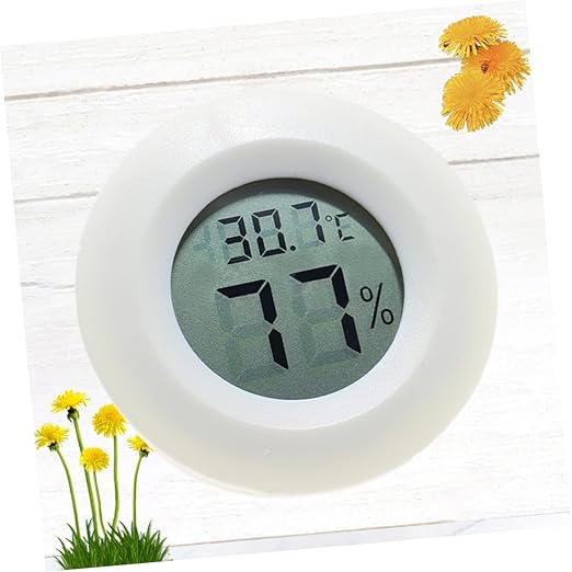 Happyyami Indoor Thermometer Humidity Digital for Home Office Reptile Terrarium Wall Mount