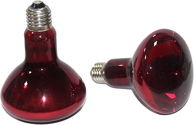 2 Pack 100W Reptile Heater Bulbs, Amphibian Infrared Sunning Bulbs, Reptile Heater Bulbs ForTurtles, Lizards and More.