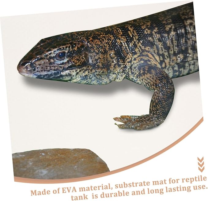 MERRYHAPY Eva Reptile Carpet for Tortoises Lizards and Snakes Soft and Durable Bedding Mat Easy Clean Non-Slip Terrarium Liner for Reptile Habitat