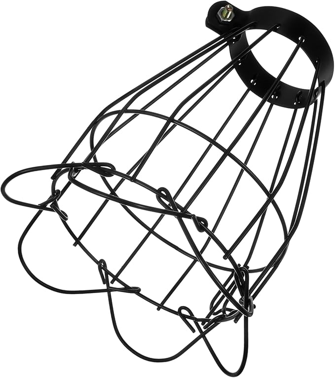 Crawler Box Heating Lamp Cover Ceramic Insulation Shade Hot Mesh for Reptile Habitats 10-inch Size Sturdy and Safe