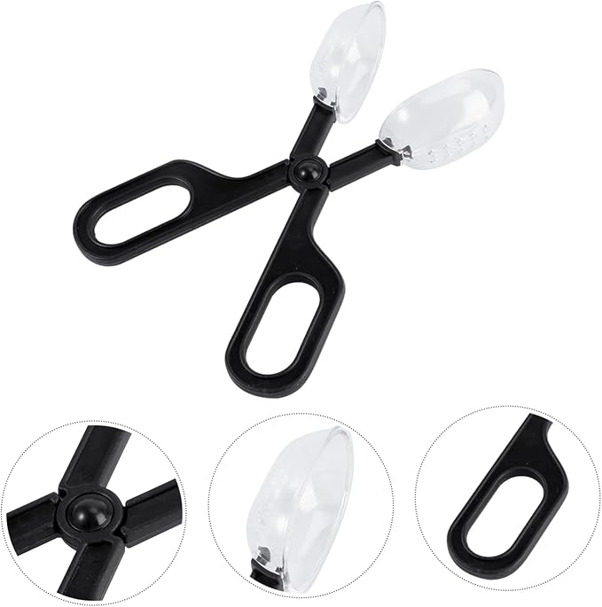 3Pcs Reptile Feeding Clip Durable Cleaning Tool for Crickets Locusts Flexible Design for Easy Use Pet Care and Breeding