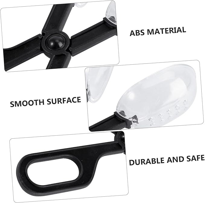 Mikikit 3pcs Reptile Feeding Clip Durable Cleaning Tool for Feeding Crickets Locusts More Comfortable Scissors Handle for Easy Use Pet Care Breeding