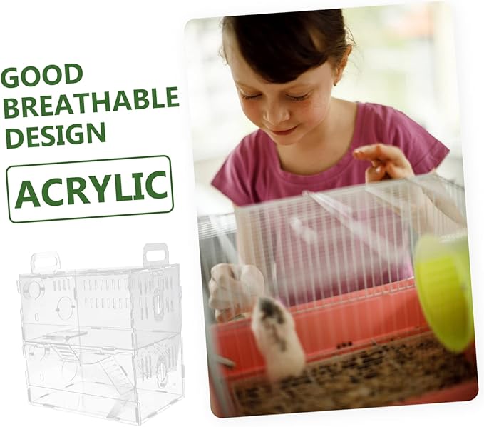 STOBOK 1pc Hamster Cage Small Pet Cage Hamster Small Villa Hedgehog Villa Small Animal Villa Cage Small Villa Cage for Small Pets Small Pet Hut Hamster Small House Hamster House