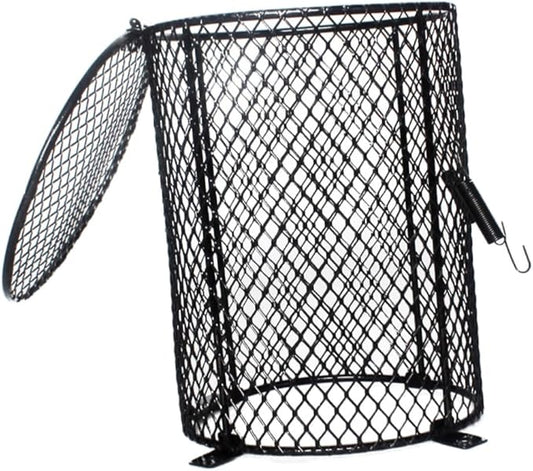 BESTonZON Reptile Heat Lamp Cover Scalding Lampshade for Reptiles Sturdy Black Protective Shell for PET Heating Lamps in Terrariums Suitable for Lizards Snakes and Turtles