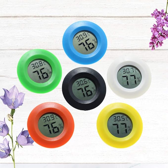 POPETPOP Box Temperature and Humidity Meter Portable Thermometer Wall Mounted Thermometer Bedroom Thermometer Office Thermometer Digital Thermometer Hygrometer Outdoor Humidity Gauge Indoor