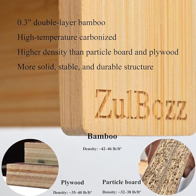 Hamster Hideout House Bamboo Wooden No Assembly Hamster Cage Accessories Shelter Hut Nest Toy Habitat Decor for Dwarf Syrian Hamsters Small Animal Cage Decor Multi Size Variants Medium