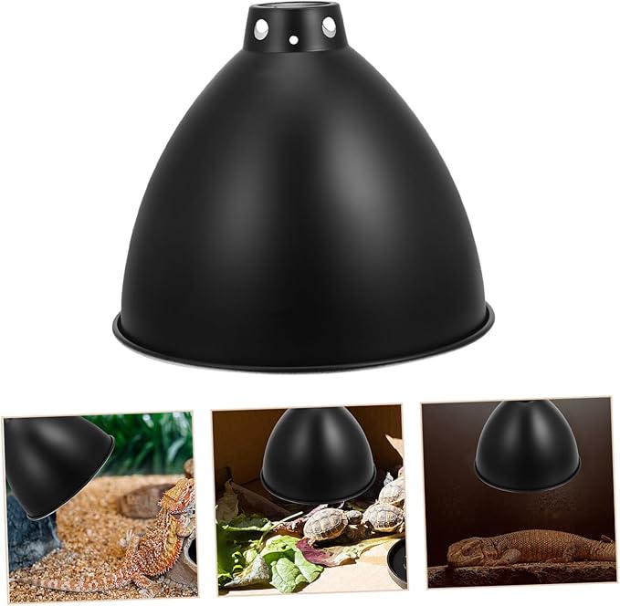 Cabilock 2pcs -Scald Reptile Heat Lamp Shade Insulated Reflector Cover for Terrariums Energy Efficient Design Material Essential Accessory for Reptile Owners