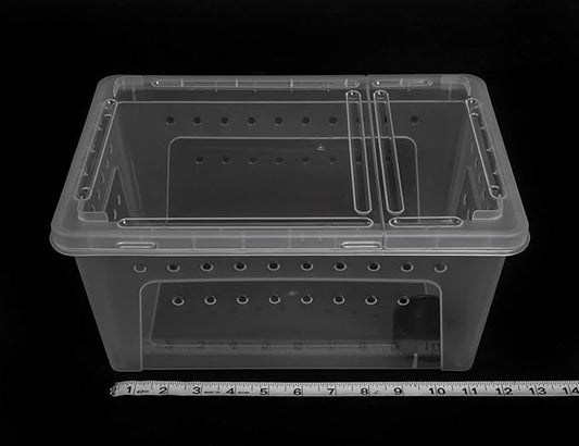 Large Clear Stackable Invertebrate & Reptile Keeper Box with Hinged Lid