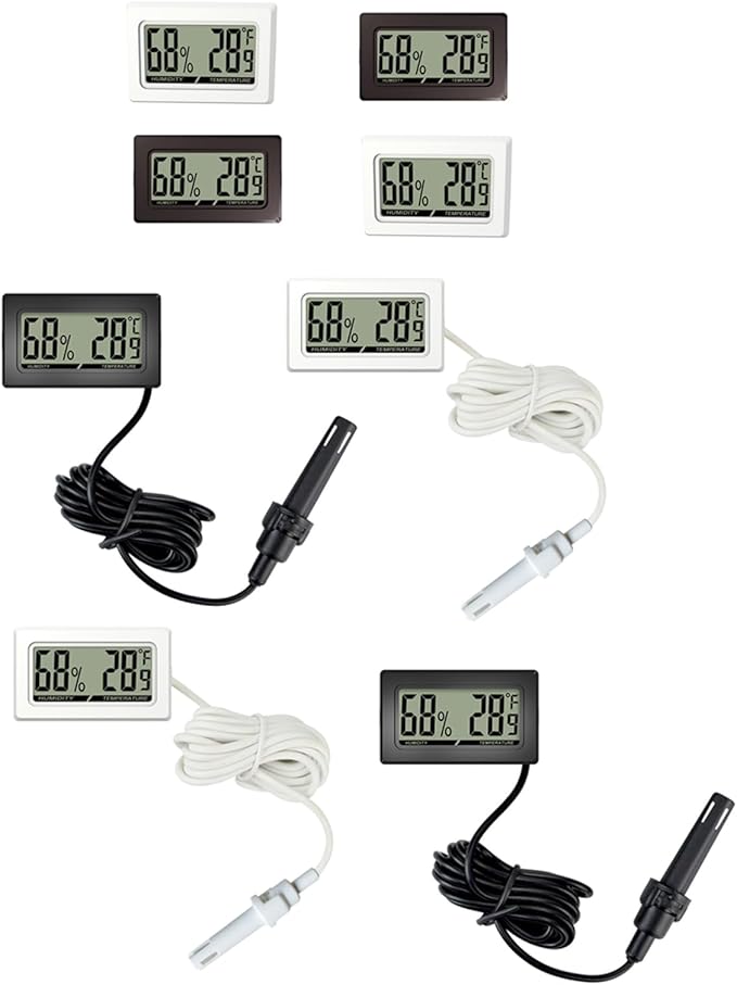Hygrometer Great for Vivariums and Incubators Featuring Large Screen Display for Shop Laboratory