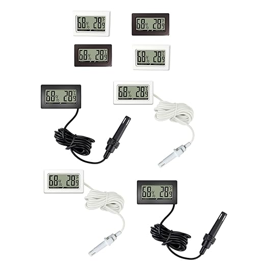 Practical Digital Hygrometer Thermometer for Vivariums and Incubators with Accurate Measurements and Humidity for Eggs and Humidity Control