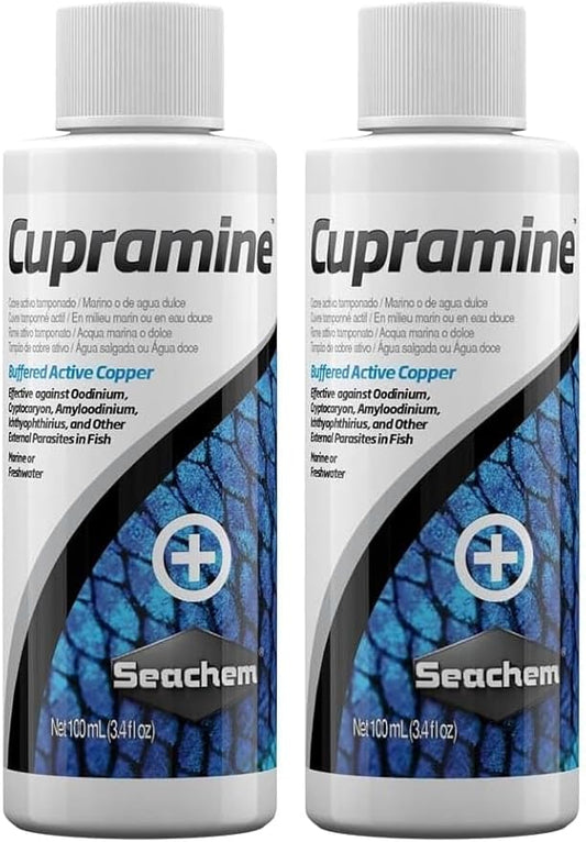 Seachem Cupramine Copper 100ml (Pack of 2)