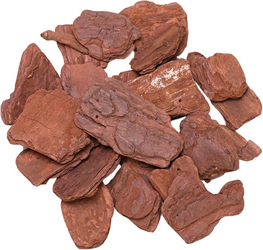 DECHOUS Turtle Box Landscape Decor Pine Bark Bedding 500g Pack Reptile Habitat Rainforest Terrarium Substrate for Tortoise and Reptile Breeding