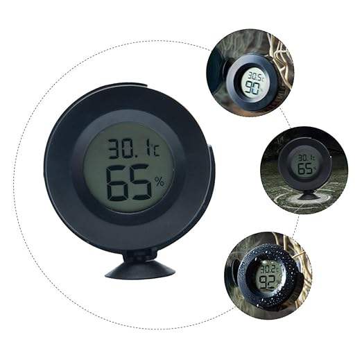 Toddmomy 1pc Digital Hygrometer Thermometer with LCD Display Accurate and Humidity Monitor for Reptile Tanks Vivariums and Brooders Sensors for Reliable Measurement