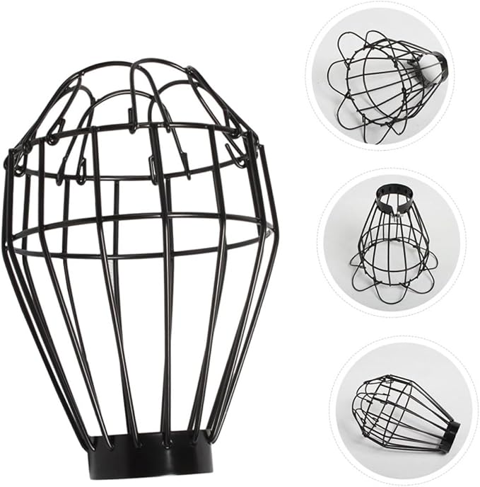 4pcs Reptile Scalding Lamp Shade Bulb Guard for Pet Cages Efficient Heat Dissipation Safe for Bearded Dragons and Turtles Fits Lamp Holders