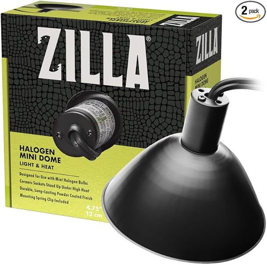 ZillaReptile Light & Heat Halogen Mini Dome for Reptile Terrariums One Size