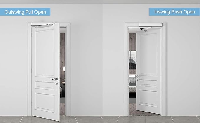Olideauto Automatic Pet Door, Wireless Pet Detection Sensor, Wireless Fob Keys, Aluminum Alloy Color