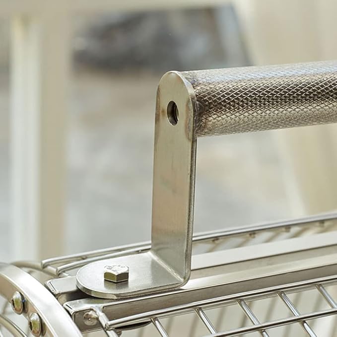 Portable Bird Cage 304 Stainless Steel Bird Carriers with Handle for Home Flying Bird Cage Parrot Breeding Ornamental Birdcage