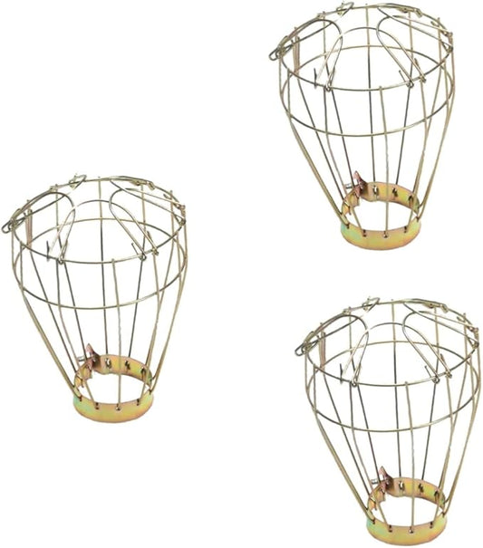 Levemolo 3pcs Heater for Tortoise Habitat Lizard Tank Accessories Reptile Lampshade Cover Easy Install Lampshade Heat Lamp Bulb Safety Mesh