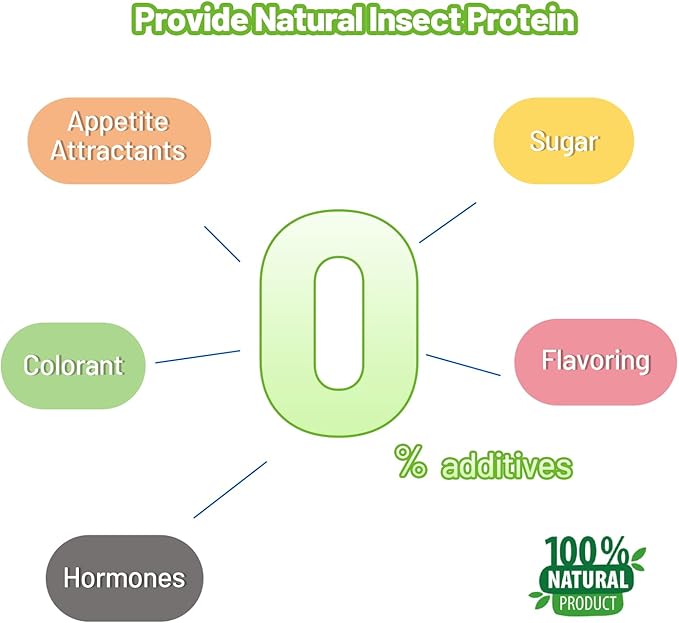 Gecko Food Insect Puree, Silkworm Paste Reptile Food Made with Fresh Insects