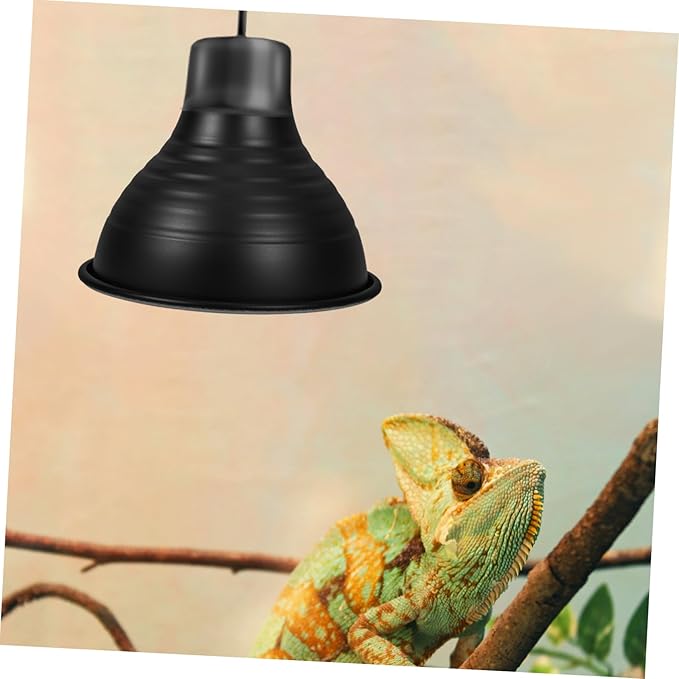 Happyyami 1pc Tortoise Enclosure Heat Lamp Lizard Lamp Shade Reptile Dome for Tank