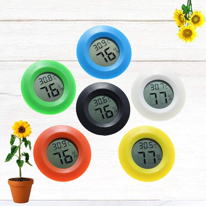 POPETPOP Box Temperature and Humidity Meter Portable Thermometer Wall Mounted Thermometer Bedroom Thermometer Office Thermometer Digital Thermometer Hygrometer Outdoor Humidity Gauge Indoor