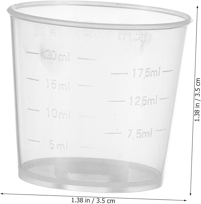 Kisangel 60pcs Reptile Feeding Bowls Portable Measuring Cups for Gecko Lizard and Reptiles for Food and Water Compact Design for Easy Daily Use