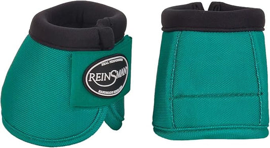 Reinsman Apex Bell Horse Boots - 2-Pack | Shock-Absorbing Stain-Resistant Durable Front Hoof Protection Wraps | No-Turn Design, Hook-and-Loop Closure