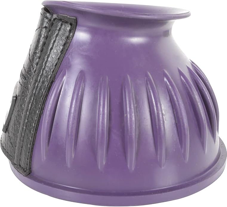 Cashel Company Rubber Horse Bell Boots Purple L