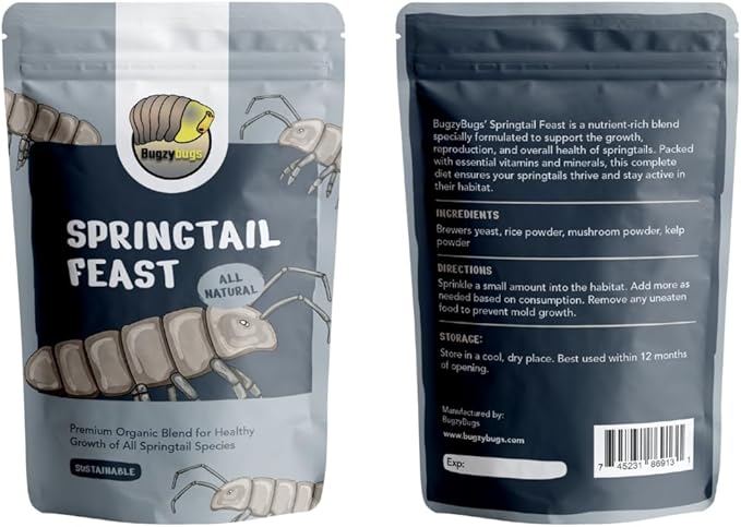 Springtail Feast All Natural Premium Organic Food Blend for Springtails