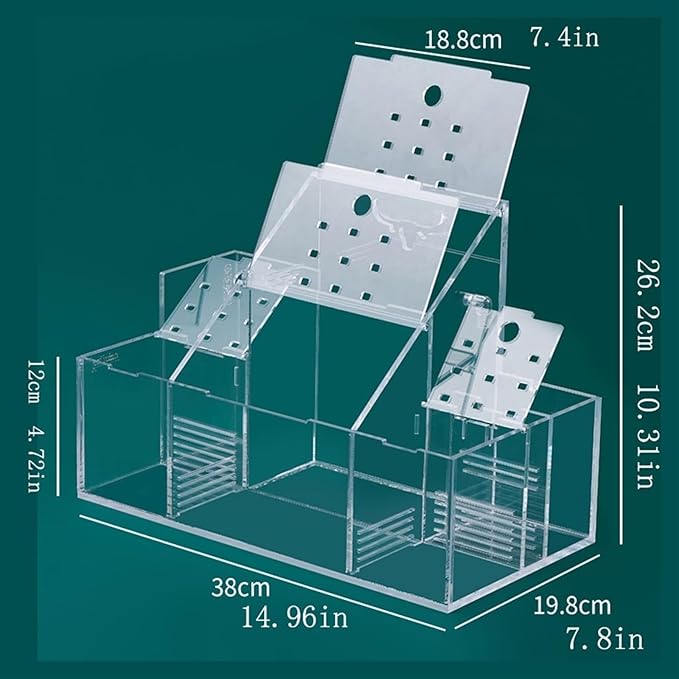 Ecological Fish Tank Desktop Breeding Hatching Special Fish Tank Isolation Box Circulating Water Filtration Pump Home Office Fish Tank Decoration