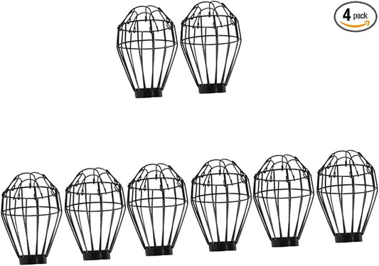 MAGICLULU 8pcs Reptile Heating Lamp Scald Shade Cover Protective Mesh for Reptile Habitats Efficient Heat Dissipation Safe for Bearded Dragons and Lizards