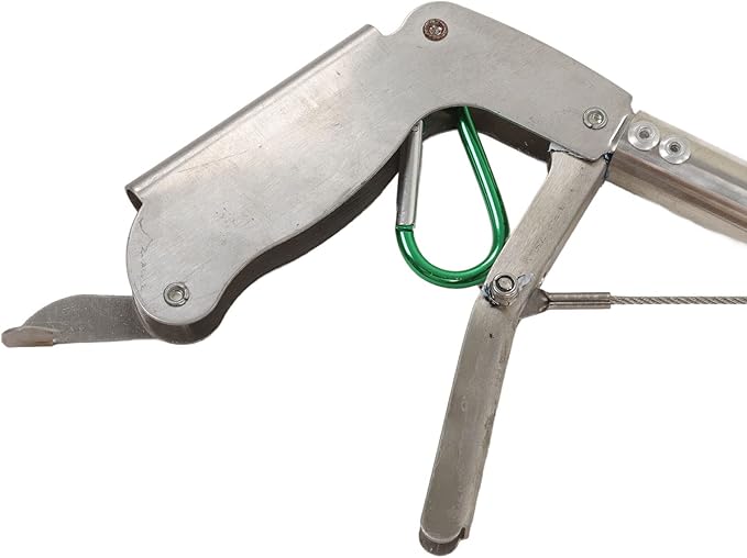 Foldable Self Lockable Stainless Steel Reptile Grabber, Snake Tong, Snake Catcher Stick Rattlesnake Catcher, Grabber Pick up Handling Tool, Snake Tong Foldable Reptile Grabber Catcher Handling Too