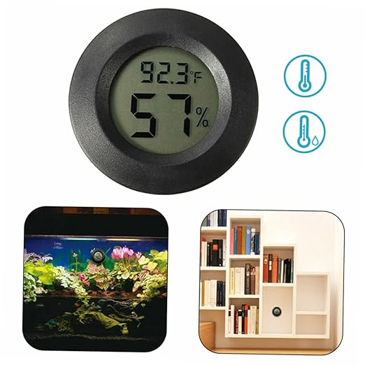4pc Reptile Pet Temperature Humidity Digital Thermometer Hygrometer for Aquarium Terrarium Supplies Reptile Humidity Gauge for