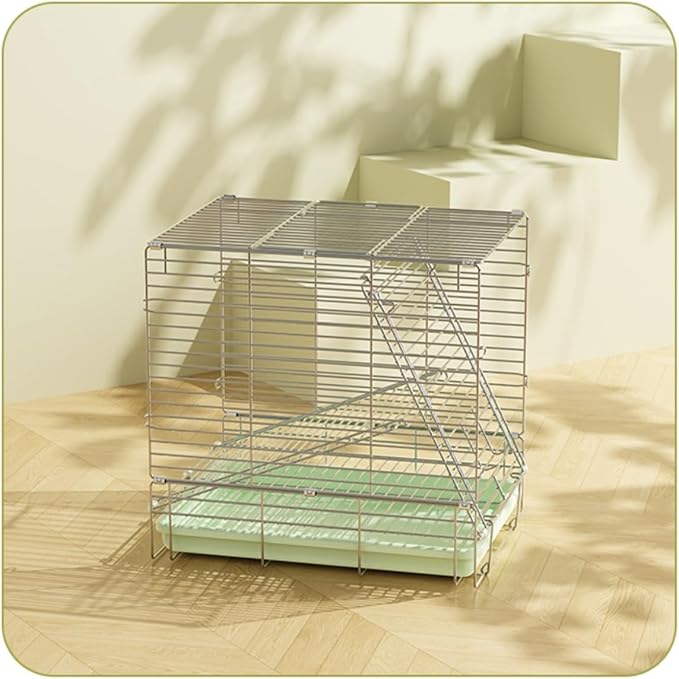 Bird Cage Bird Carrier Parrot Stainless Steel Folding Hand-held for Conures Lovebird Home Decor(White)
